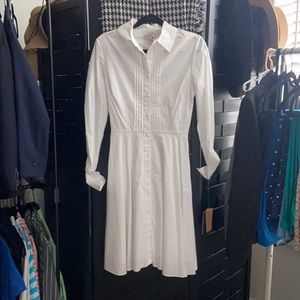 White Long sleeve Cremieux Dress Size 0